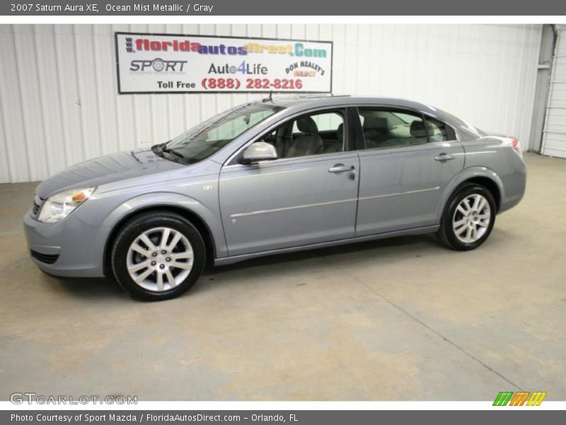 Ocean Mist Metallic / Gray 2007 Saturn Aura XE
