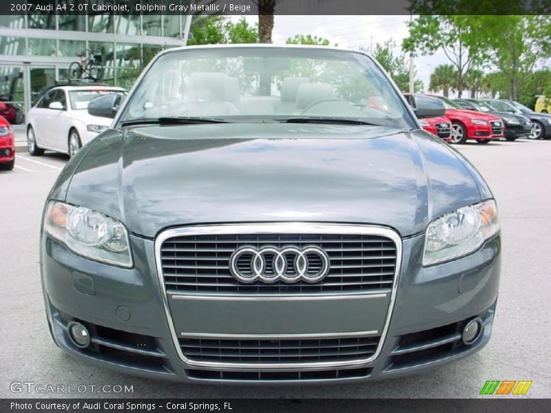 Dolphin Gray Metallic / Beige 2007 Audi A4 2.0T Cabriolet