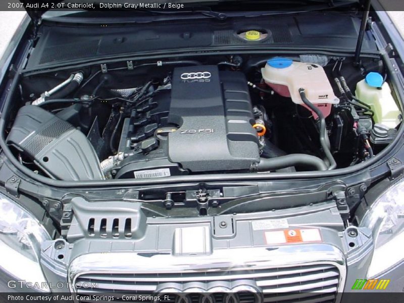 Dolphin Gray Metallic / Beige 2007 Audi A4 2.0T Cabriolet