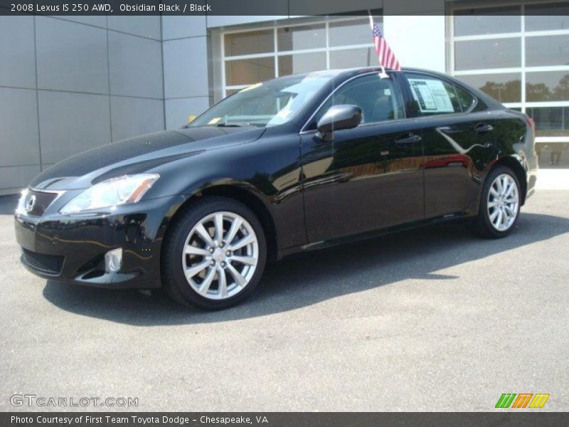 Obsidian Black / Black 2008 Lexus IS 250 AWD