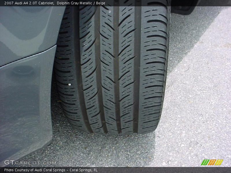Dolphin Gray Metallic / Beige 2007 Audi A4 2.0T Cabriolet