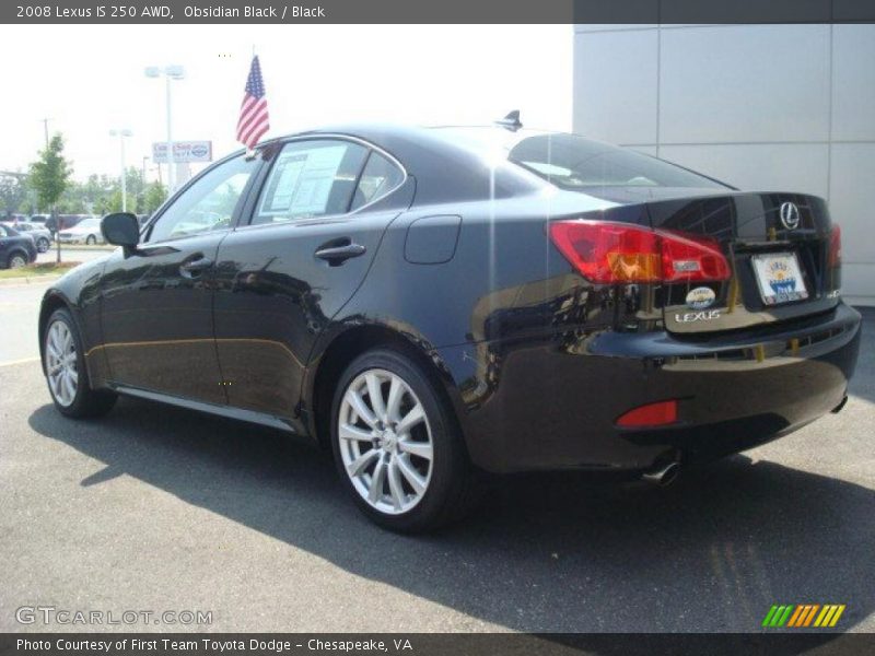 Obsidian Black / Black 2008 Lexus IS 250 AWD