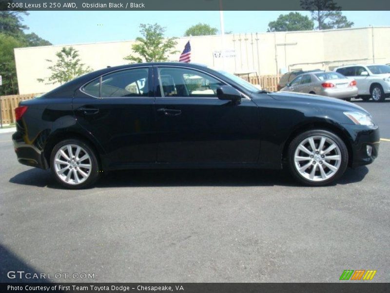Obsidian Black / Black 2008 Lexus IS 250 AWD