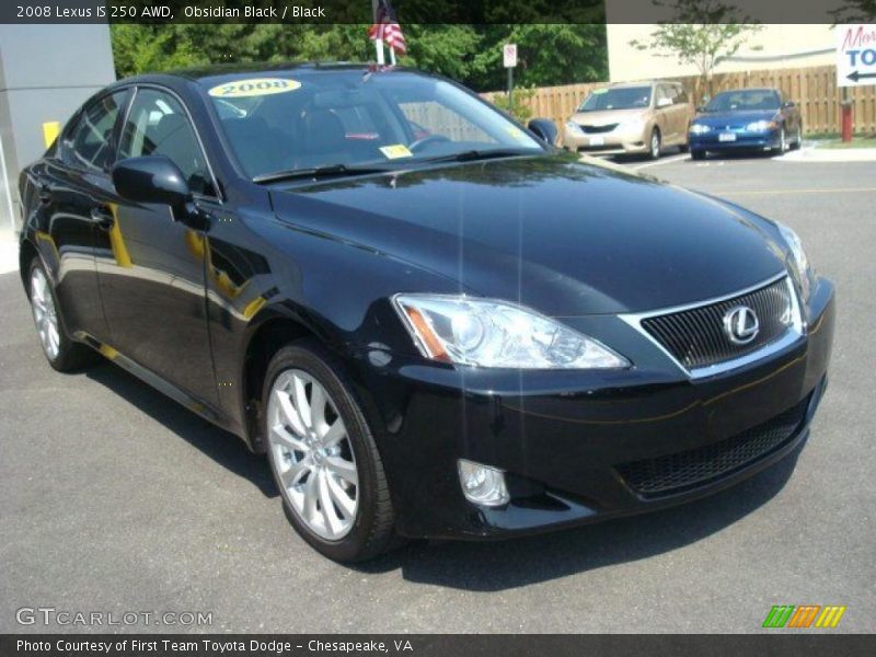 Obsidian Black / Black 2008 Lexus IS 250 AWD