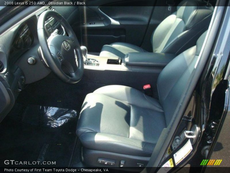 Obsidian Black / Black 2008 Lexus IS 250 AWD