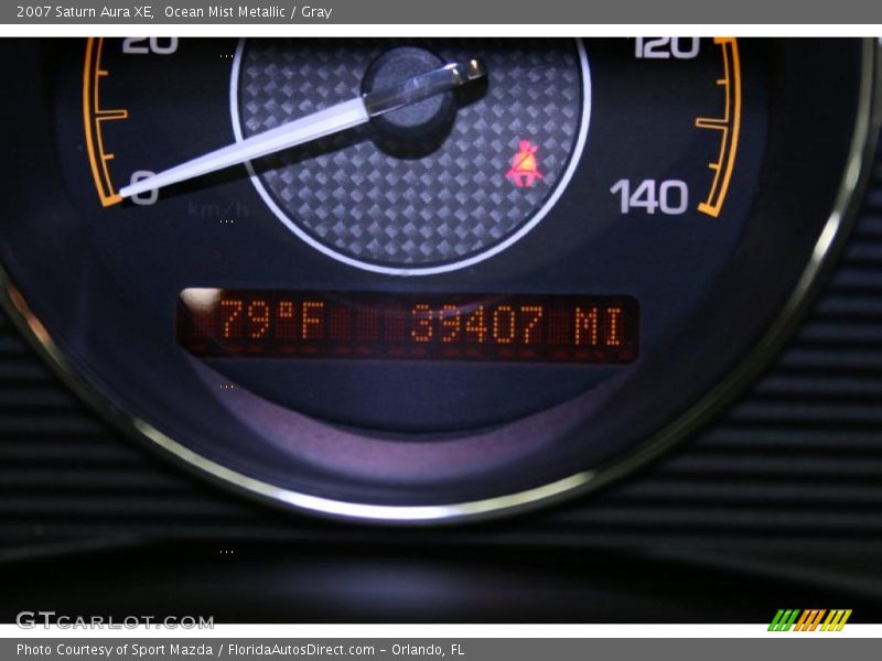 Ocean Mist Metallic / Gray 2007 Saturn Aura XE
