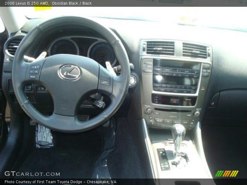 Obsidian Black / Black 2008 Lexus IS 250 AWD