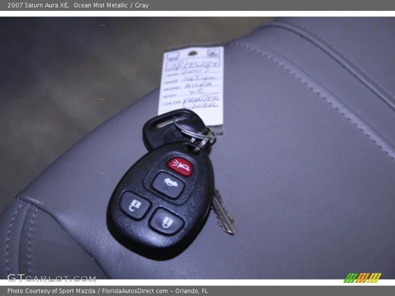 Ocean Mist Metallic / Gray 2007 Saturn Aura XE