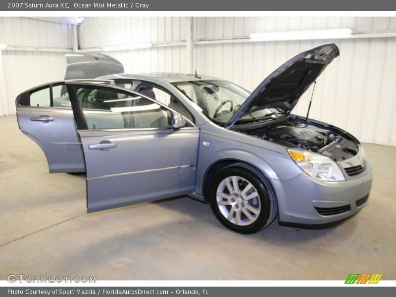 Ocean Mist Metallic / Gray 2007 Saturn Aura XE