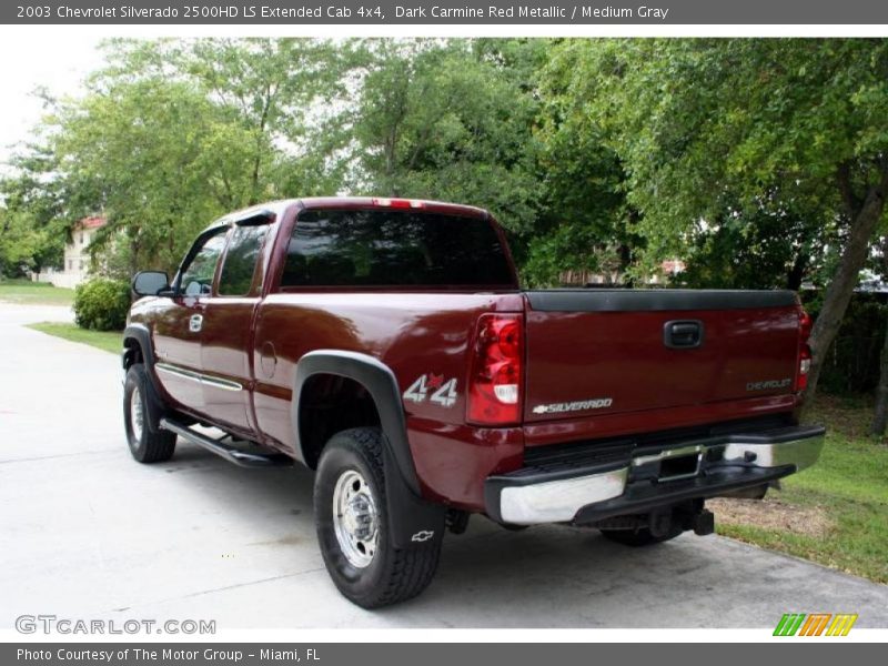Dark Carmine Red Metallic / Medium Gray 2003 Chevrolet Silverado 2500HD LS Extended Cab 4x4