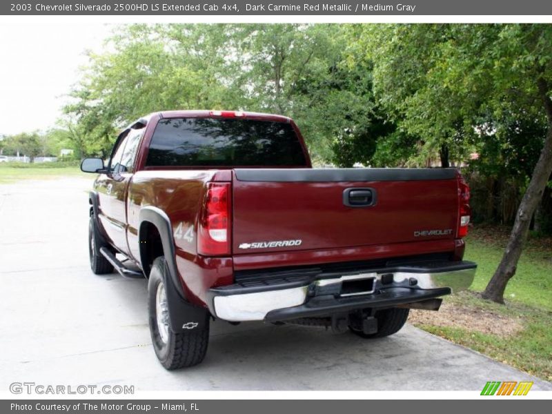Dark Carmine Red Metallic / Medium Gray 2003 Chevrolet Silverado 2500HD LS Extended Cab 4x4