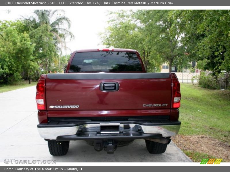Dark Carmine Red Metallic / Medium Gray 2003 Chevrolet Silverado 2500HD LS Extended Cab 4x4
