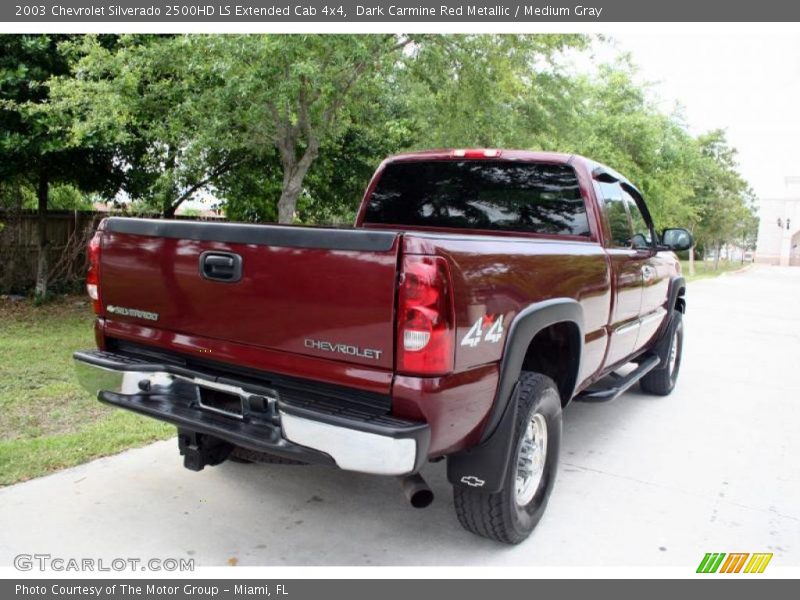 Dark Carmine Red Metallic / Medium Gray 2003 Chevrolet Silverado 2500HD LS Extended Cab 4x4