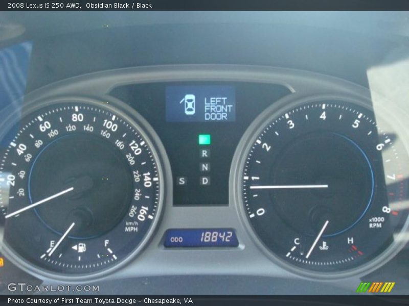 Obsidian Black / Black 2008 Lexus IS 250 AWD
