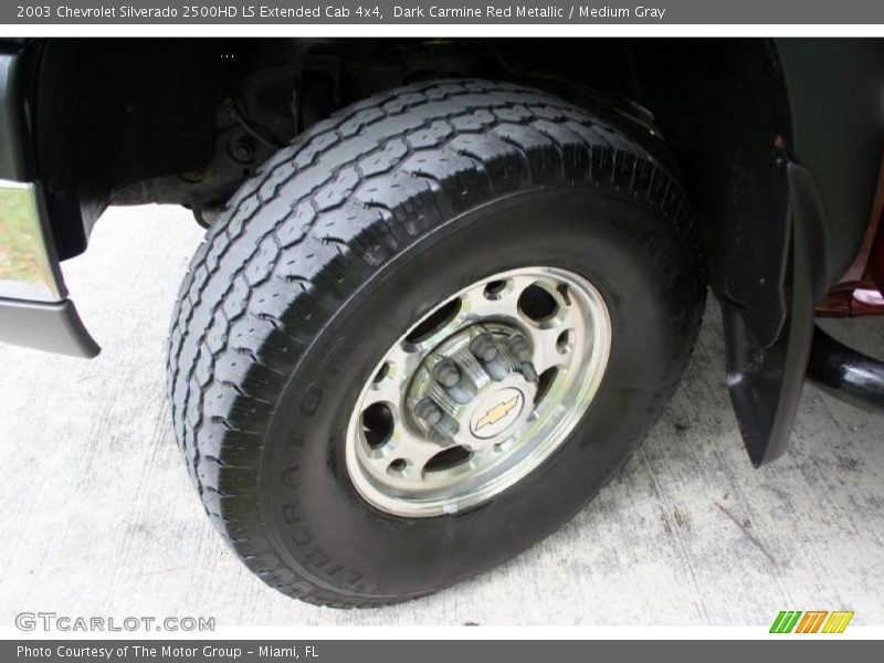 Dark Carmine Red Metallic / Medium Gray 2003 Chevrolet Silverado 2500HD LS Extended Cab 4x4