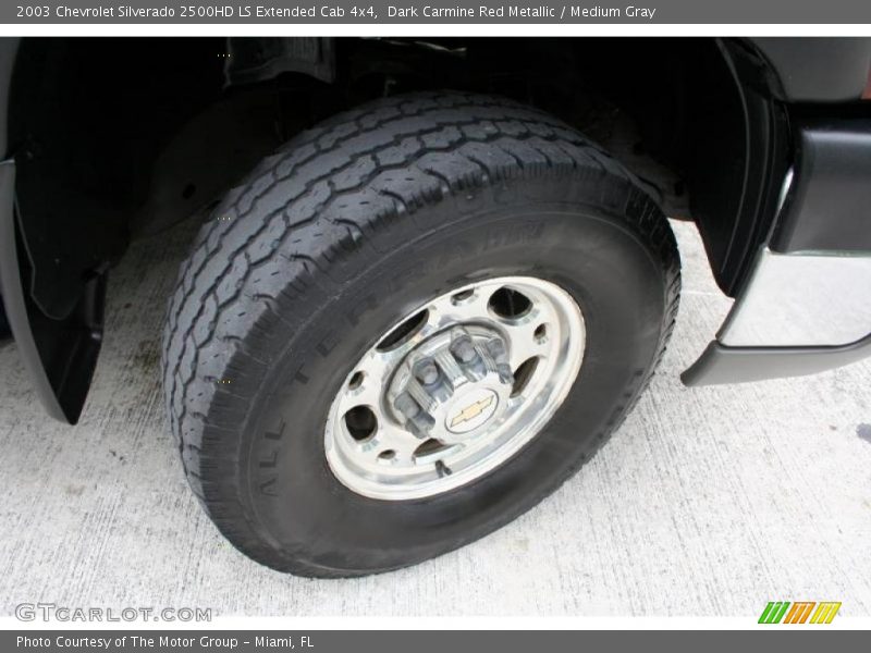 Dark Carmine Red Metallic / Medium Gray 2003 Chevrolet Silverado 2500HD LS Extended Cab 4x4