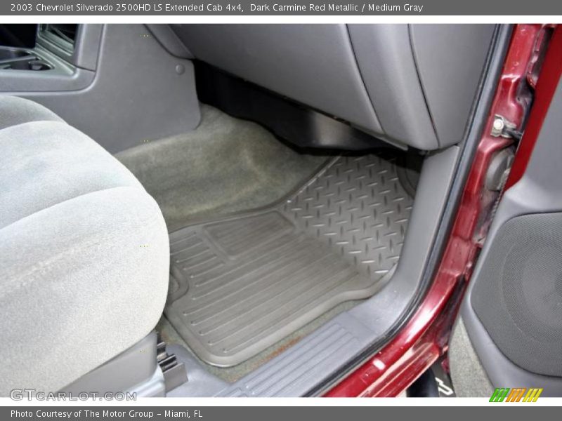 Dark Carmine Red Metallic / Medium Gray 2003 Chevrolet Silverado 2500HD LS Extended Cab 4x4