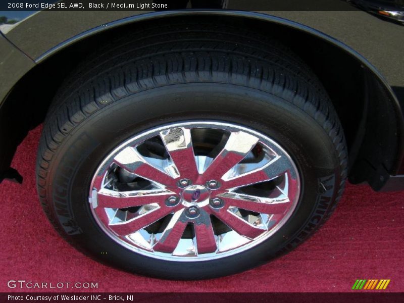 Black / Medium Light Stone 2008 Ford Edge SEL AWD