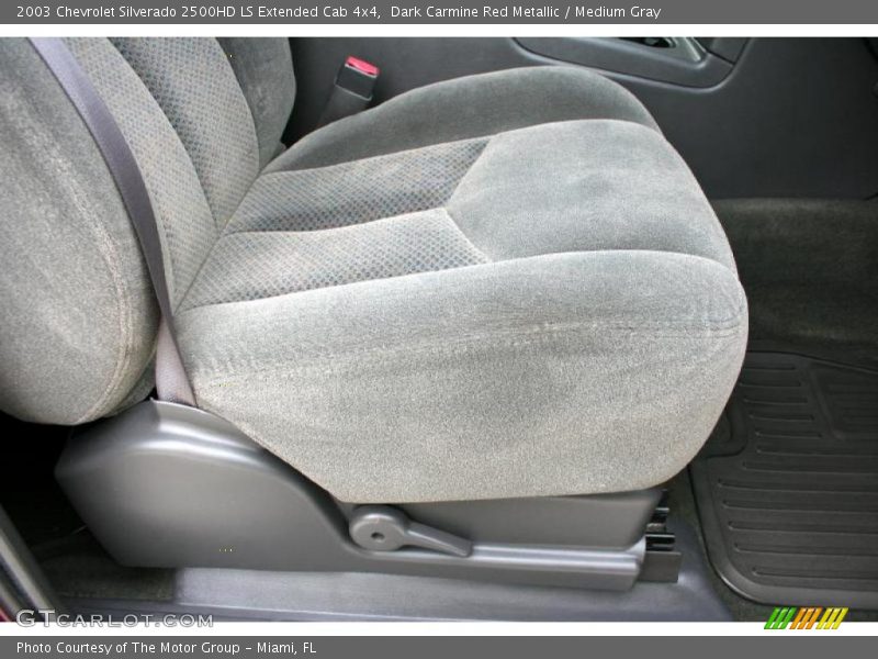 Dark Carmine Red Metallic / Medium Gray 2003 Chevrolet Silverado 2500HD LS Extended Cab 4x4