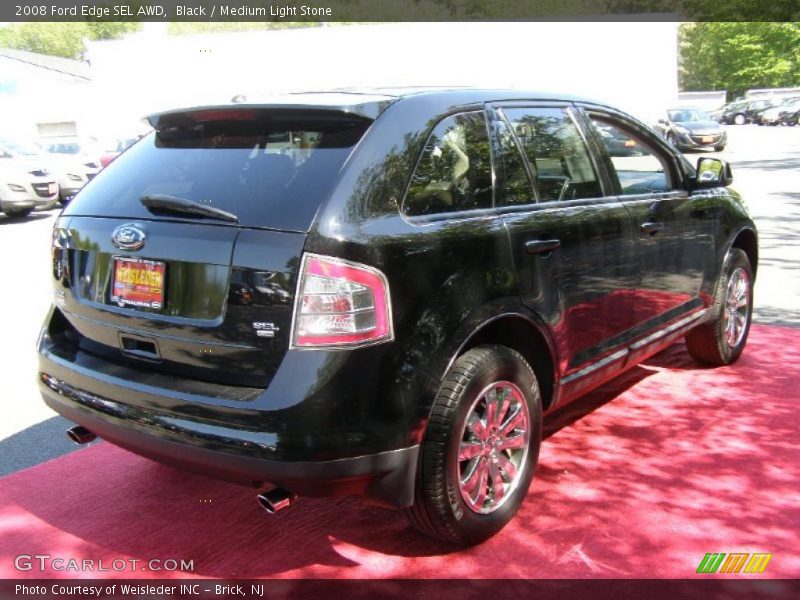 Black / Medium Light Stone 2008 Ford Edge SEL AWD
