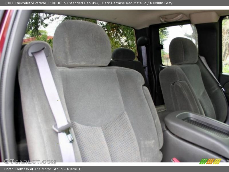 Dark Carmine Red Metallic / Medium Gray 2003 Chevrolet Silverado 2500HD LS Extended Cab 4x4
