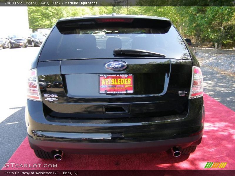 Black / Medium Light Stone 2008 Ford Edge SEL AWD