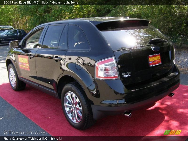 Black / Medium Light Stone 2008 Ford Edge SEL AWD