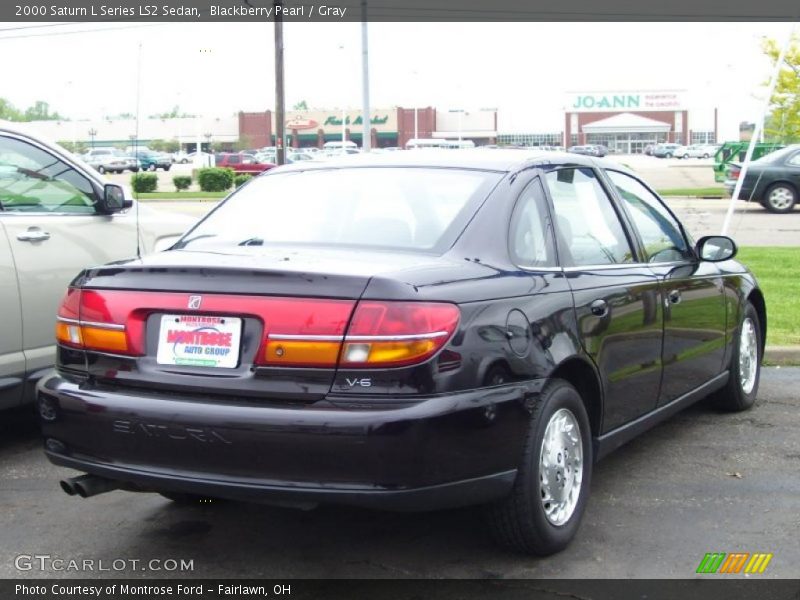 Blackberry Pearl / Gray 2000 Saturn L Series LS2 Sedan