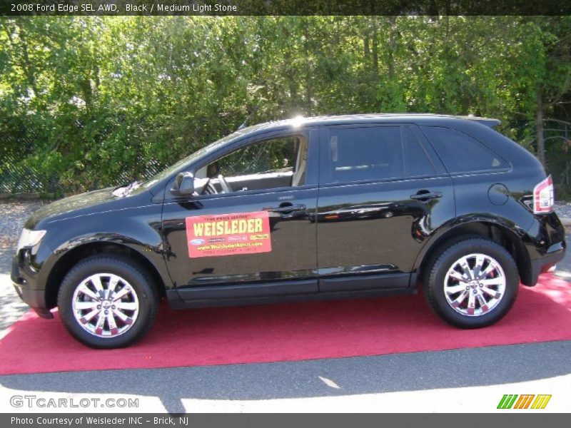 Black / Medium Light Stone 2008 Ford Edge SEL AWD