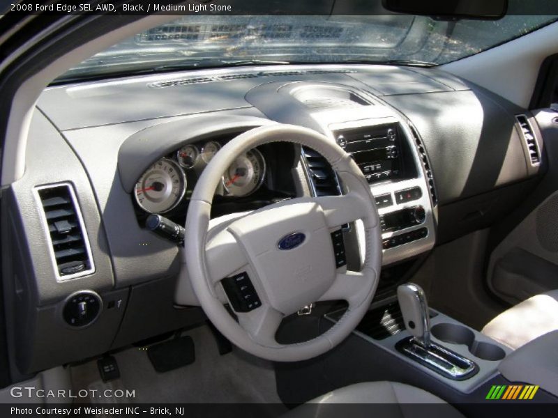 Black / Medium Light Stone 2008 Ford Edge SEL AWD