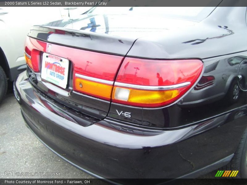 Blackberry Pearl / Gray 2000 Saturn L Series LS2 Sedan