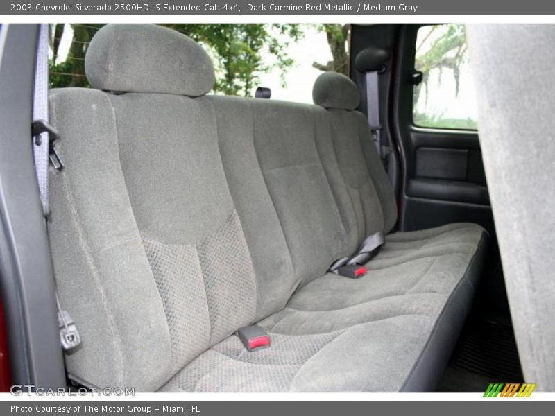 Dark Carmine Red Metallic / Medium Gray 2003 Chevrolet Silverado 2500HD LS Extended Cab 4x4