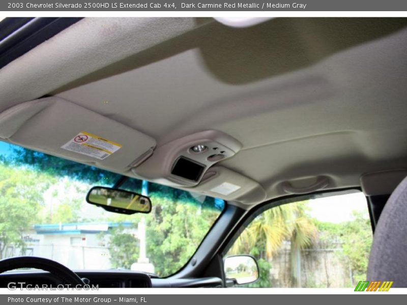 Dark Carmine Red Metallic / Medium Gray 2003 Chevrolet Silverado 2500HD LS Extended Cab 4x4
