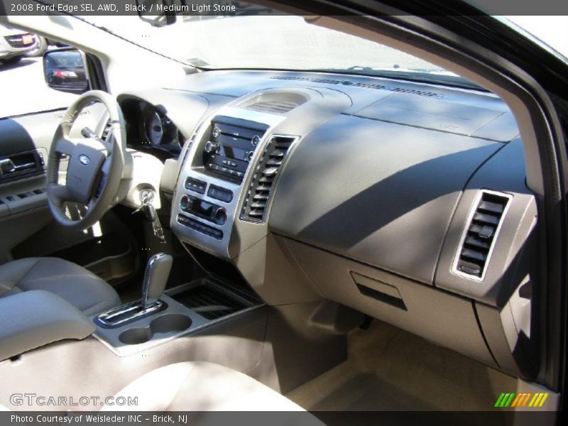 Black / Medium Light Stone 2008 Ford Edge SEL AWD