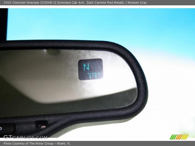 Dark Carmine Red Metallic / Medium Gray 2003 Chevrolet Silverado 2500HD LS Extended Cab 4x4