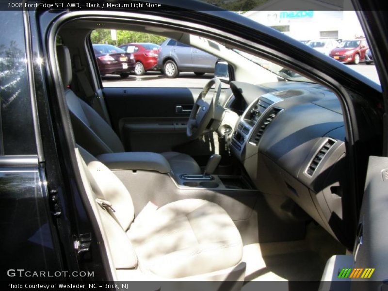 Black / Medium Light Stone 2008 Ford Edge SEL AWD