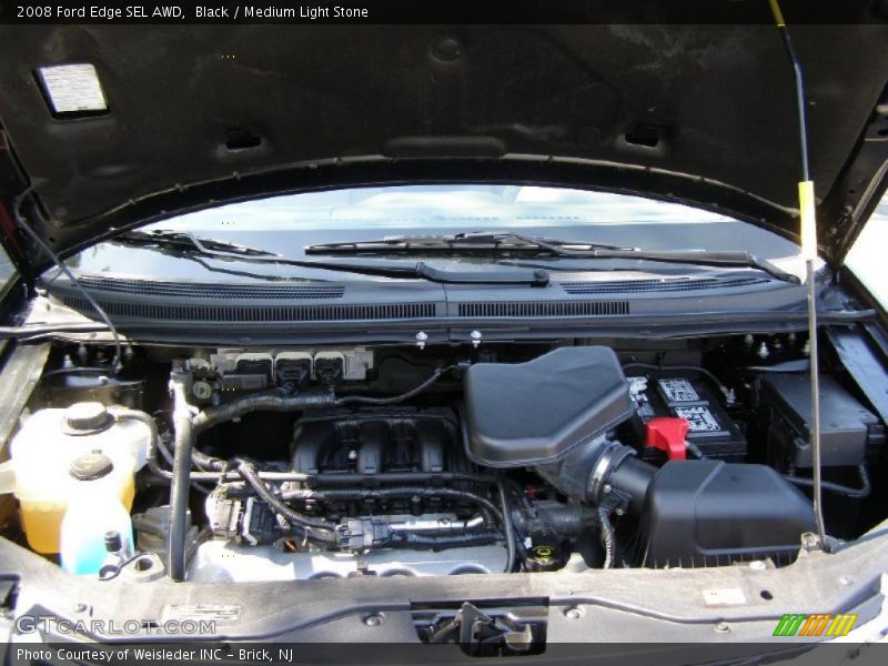 Black / Medium Light Stone 2008 Ford Edge SEL AWD