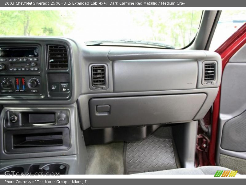 Dark Carmine Red Metallic / Medium Gray 2003 Chevrolet Silverado 2500HD LS Extended Cab 4x4