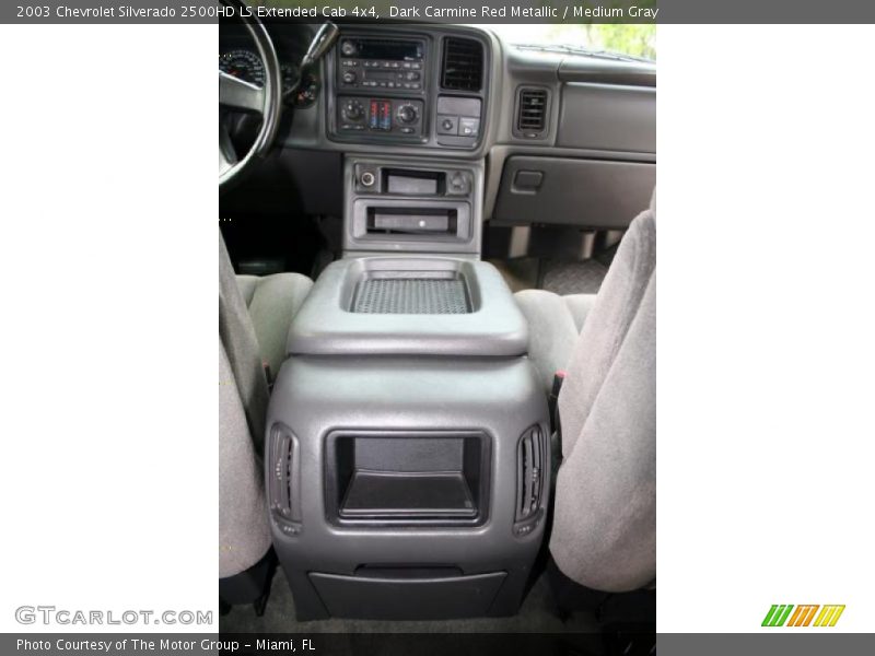 Dark Carmine Red Metallic / Medium Gray 2003 Chevrolet Silverado 2500HD LS Extended Cab 4x4
