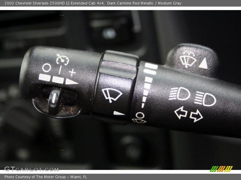 Dark Carmine Red Metallic / Medium Gray 2003 Chevrolet Silverado 2500HD LS Extended Cab 4x4
