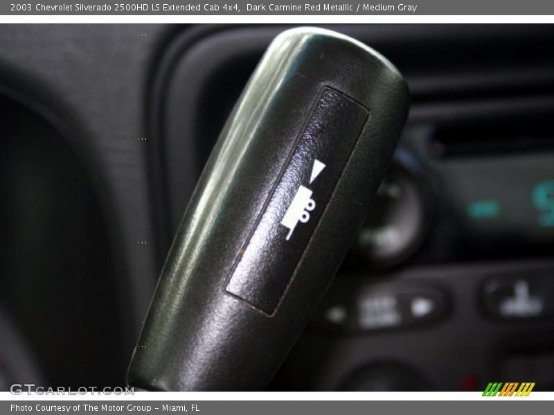 Dark Carmine Red Metallic / Medium Gray 2003 Chevrolet Silverado 2500HD LS Extended Cab 4x4