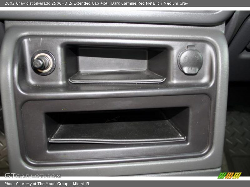 Dark Carmine Red Metallic / Medium Gray 2003 Chevrolet Silverado 2500HD LS Extended Cab 4x4