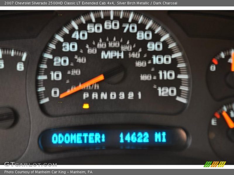 Silver Birch Metallic / Dark Charcoal 2007 Chevrolet Silverado 2500HD Classic LT Extended Cab 4x4