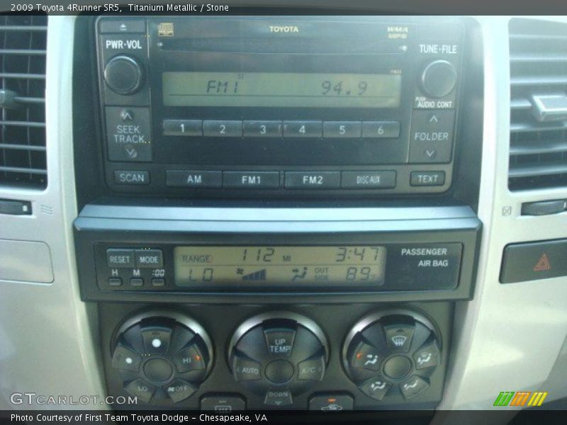 Titanium Metallic / Stone 2009 Toyota 4Runner SR5