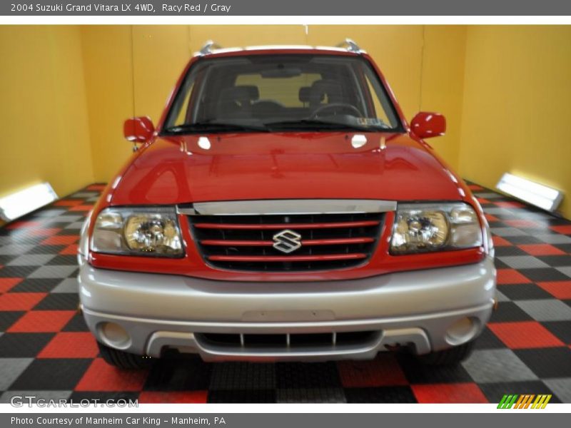 Racy Red / Gray 2004 Suzuki Grand Vitara LX 4WD