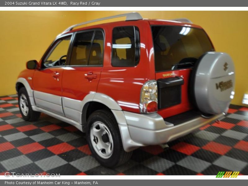 Racy Red / Gray 2004 Suzuki Grand Vitara LX 4WD