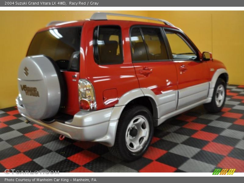 Racy Red / Gray 2004 Suzuki Grand Vitara LX 4WD