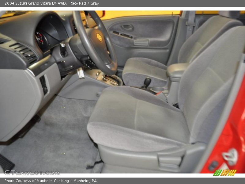 Racy Red / Gray 2004 Suzuki Grand Vitara LX 4WD
