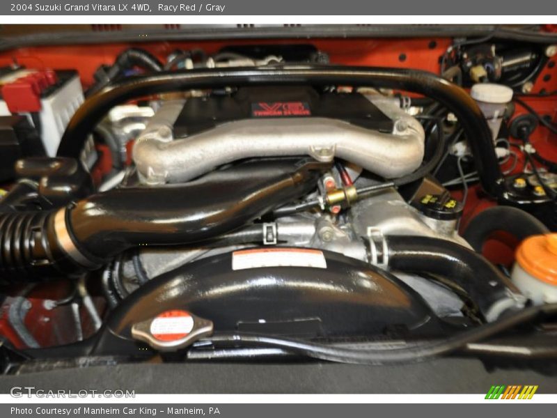 Racy Red / Gray 2004 Suzuki Grand Vitara LX 4WD