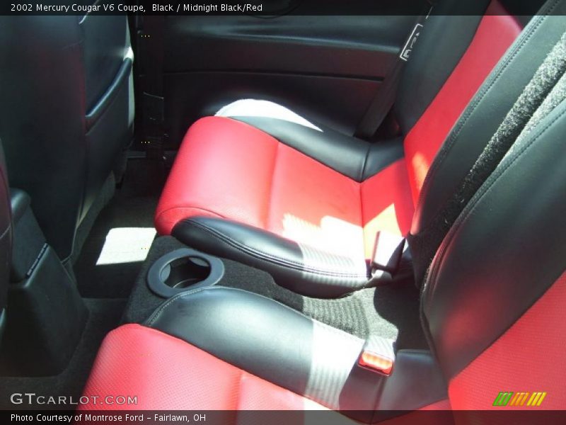 Black / Midnight Black/Red 2002 Mercury Cougar V6 Coupe